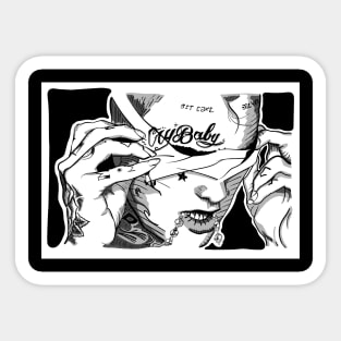 Lil Peep Bitmap Design Sticker